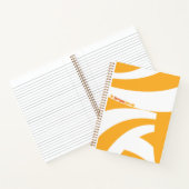 Oh, die Orte, an die du gehen wirst! Orange Wirbel Notizblock (Innenseite)