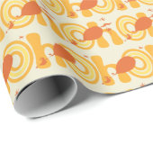 Oh, die Orte, an die du gehen wirst | Orangefarben Geschenkpapier (Rolleneckpunkt)