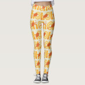 Oh, die Orte, an die du gehen wirst | Orangefarben Leggings (Vorderseite)