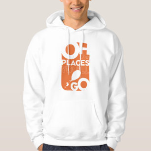 Oh, die Orte, an die du gehen wirst! Orangefarbene Hoodie