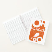 Oh, die Orte, an die du gehen wirst! Orangefarbene Notizblock (Innenseite)