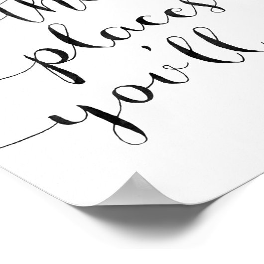 Oh, die Orte, an die du gehen wirst Poster (Ecke)