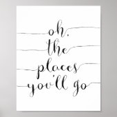 Oh, die Orte, an die du gehen wirst Poster (Vorne)