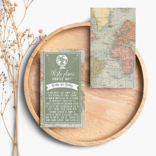 "Oh, die Orte, an die du gehen wirst!" Reisekarte Begleitkarte