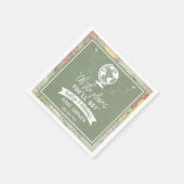 "Oh, die Orte, an die du gehen wirst!" Reisekarte Serviette (Ecke)