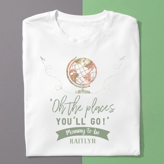 "Oh, die Orte, an die du gehen wirst!" Reisekarte T-Shirt