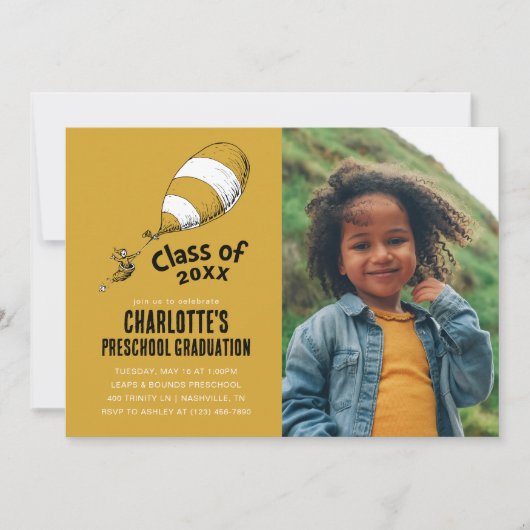 Oh, die Orte, an die du gehen wirst! Retro-Abschlu Einladung (Vorderseite)