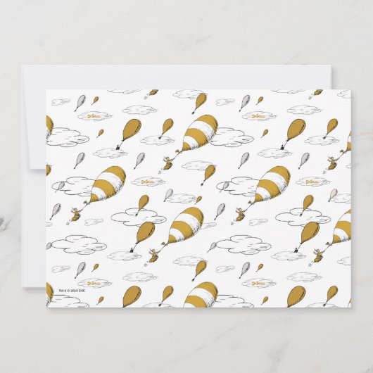 Oh, die Orte, an die du gehen wirst! Retro-Abschlu Einladung (Rückseite)