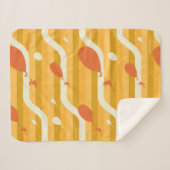 Oh, die Orte, an die du gehen wirst! Retro Balloon Sherpadecke (Vorderseite (Horizontal))