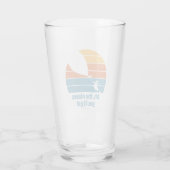Oh, die Orte, an die du gehen wirst! Retro Sunset Glas (Rückseite)