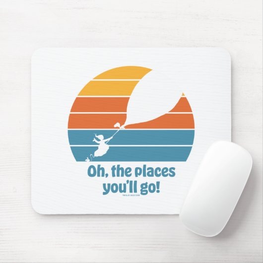 Oh, die Orte, an die du gehen wirst! Retro Sunset Mousepad (Mit Mouse)
