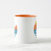 Oh, die Orte, an die du gehen wirst! Retro Sunset Tasse (Zentrum)