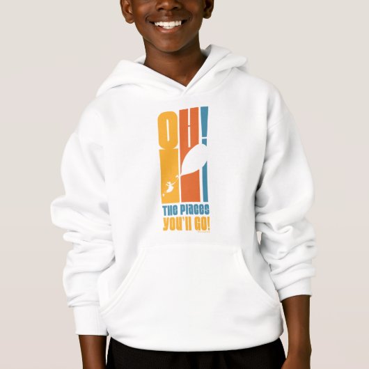 Oh, die Orte, an die du gehen wirst! Tall Retro Ty Hoodie (Vorderseite)