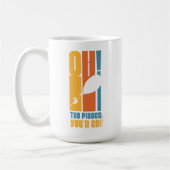 Oh, die Orte, an die du gehen wirst! Tall Retro Ty Kaffeetasse (Links)