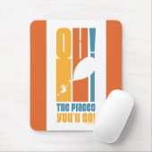 Oh, die Orte, an die du gehen wirst! Tall Retro Ty Mousepad (Mit Mouse)