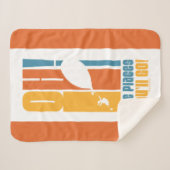 Oh, die Orte, an die du gehen wirst! Tall Retro Ty Sherpadecke (Vorderseite (Horizontal))