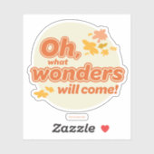 Oh, die Orte, an die du gehen wirst! "Was Wunder w Aufkleber (Blatt)