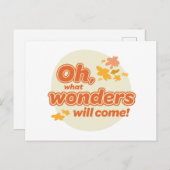Oh, die Orte, an die du gehen wirst! "Was Wunder w Postkarte (Vorne/Hinten)