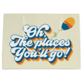 Oh, die Orte, an die du gehen wirst! Zitat aus Bal Große Geschenktüte (Vorderseite)