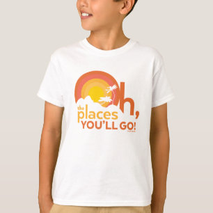 Oh, die Orte, an die du gehst! Landschaft-Typograf T-Shirt