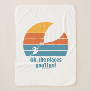 Oh, die Orte, an die du gehst! Retro-Sonnenunterga Sherpadecke