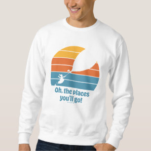 Oh, die Orte, an die du gehst! Retro-Sonnenunterga Sweatshirt