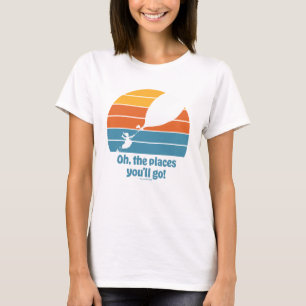 Oh, die Orte, an die du gehst! Retro-Sonnenunterga T-Shirt