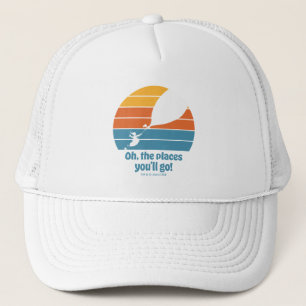 Oh, die Orte, an die du gehst! Retro-Sonnenunterga Truckerkappe