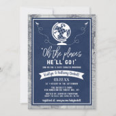 "Oh, die Orte, an die er gehen wird!" Reisekarte K Einladung (Vorderseite)