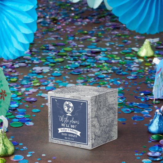 "Oh, die Orte, an die er gehen wird!" Reisekarte K Geschenkschachtel (Party)