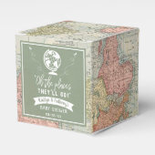 "Oh, die Orte, an die sie gehen werden!" Reisekart Geschenkschachtel (Vorderseite)