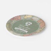 "Oh, die Orte, an die sie gehen werden!" Reisekart Pappteller (Schrägansicht)