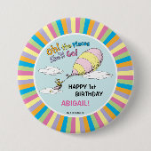 Oh, die Orte, an die sie gehen wird! - Erster Gebu Button (Vorderseite)