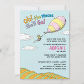 Oh, die Orte, an die sie gehen wird! - Erster Gebu Einladung (Vorderseite)