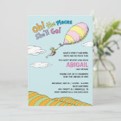 Oh, die Orte, an die sie gehen wird! - Erster Gebu Einladung (Stehend Vorderseite)