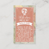 "Oh, die Orte, an die sie gehen wird!" Reisekarte Begleitkarte (Vorderseite)