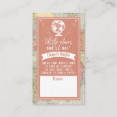 "Oh, die Orte, an die sie gehen wird!" Reisekarte  Begleitkarte (Vorderseite)