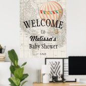 Oh, die Orte, die sie werden Balloon Willkommensze Poster (Heimbüro)