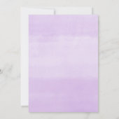 Oh, die Orte, wo sie lila Abschlussfeier machen wi Einladung (Rückseite)