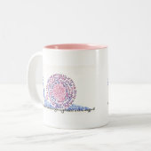 Oh! Die Schnecke! Zweifarbige Tasse (Vorderseite Links)