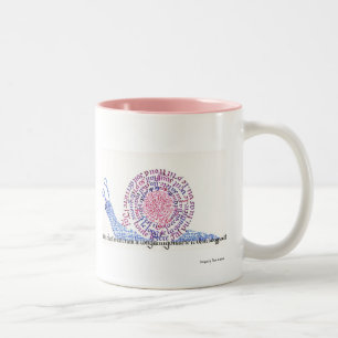 Oh! Die Schnecke! Zweifarbige Tasse