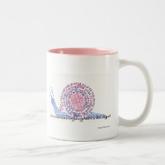 Oh! Die Schnecke! Zweifarbige Tasse