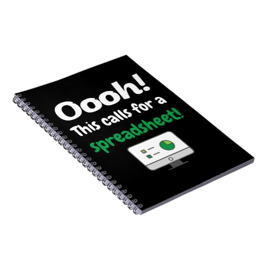 Oh! Dies erfordert eine Tabellenkalkulation Notizblock (Rechte Seite)