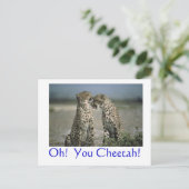 Oh! Du Gepard! Postkarte (Stehend Vorderseite)