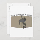 Oh, du, LadderGoat, du so zufällig Postkarte (Vorne/Hinten)
