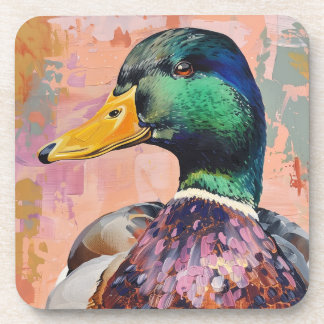 Oh, Duck! - Moderne Mallard Duck Art Untersetzer