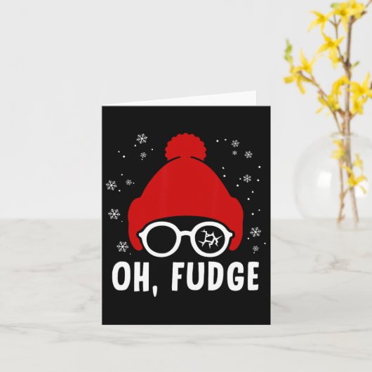 Oh ein Fudge Funny Funny Weihnachts-Sprichwort Vin Karte (Gelbe Blume)