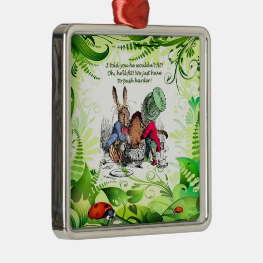 Oh, er wird passen! 1 ornament aus metall (Rechts)