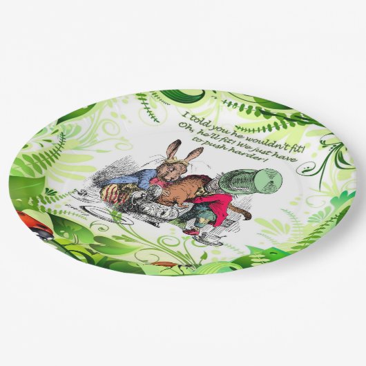 Oh, er wird passen! 1 pappteller (Schrägansicht)