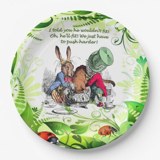 Oh, er wird passen! 1 pappteller (Vorderseite)